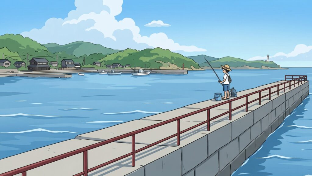 シンプルな防波堤