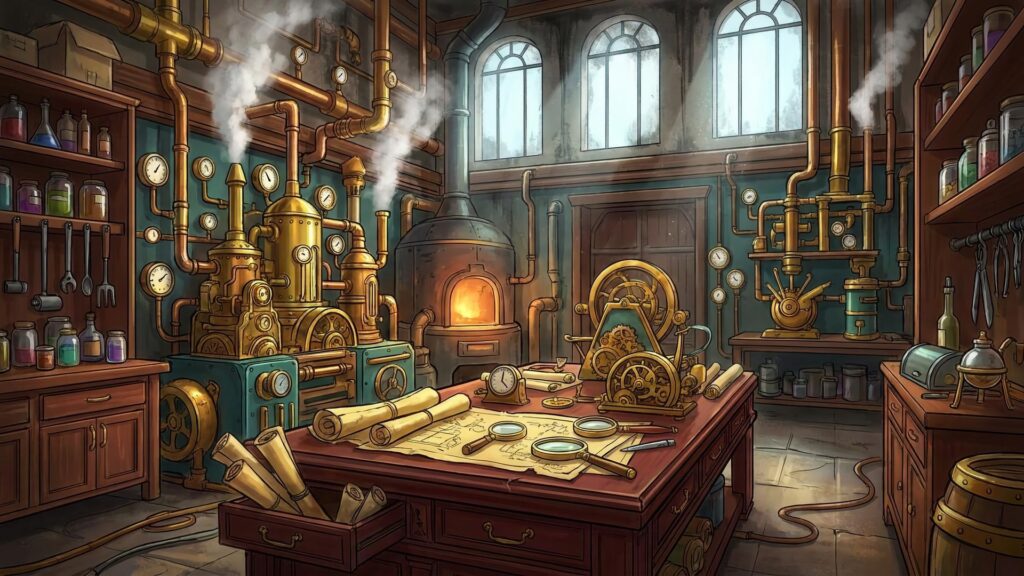スチームパンクの工房