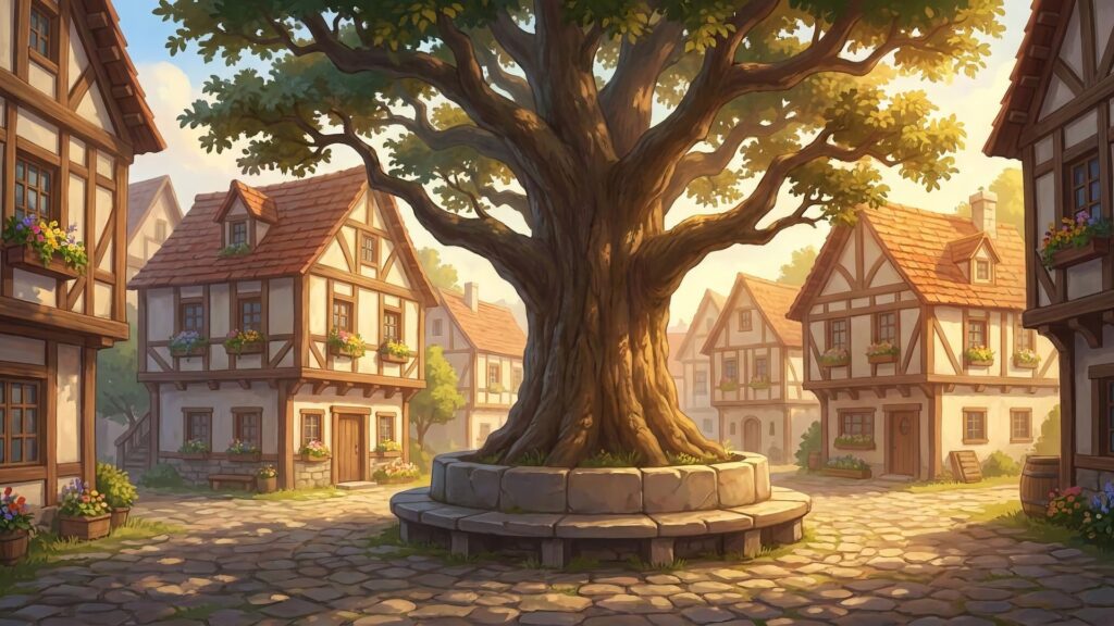 街のシンボルの木