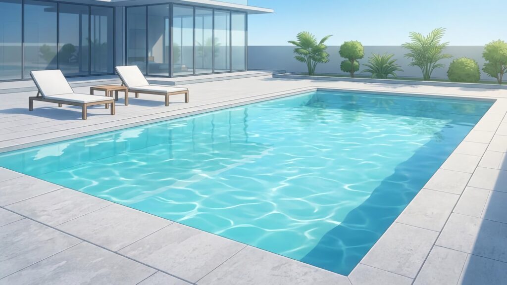 別荘のプール