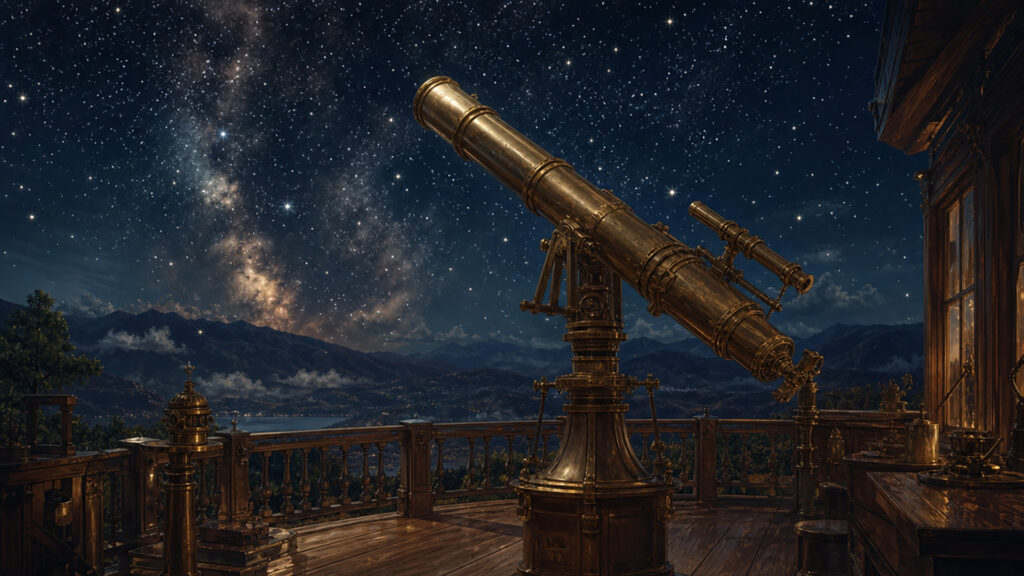 星海を仰ぐ天体観測の峰