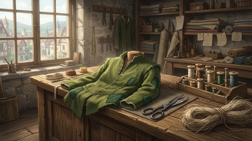 中世の仕立て屋の工房