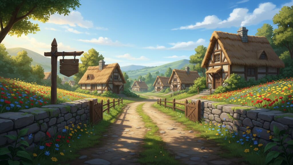 旅の始まりの村_入口