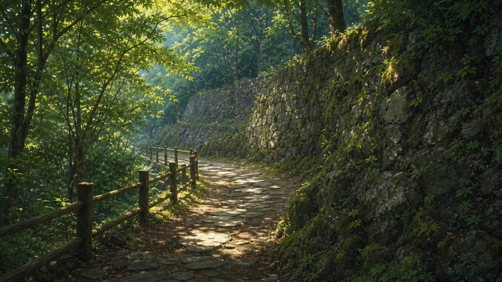 蝉時雨の山道