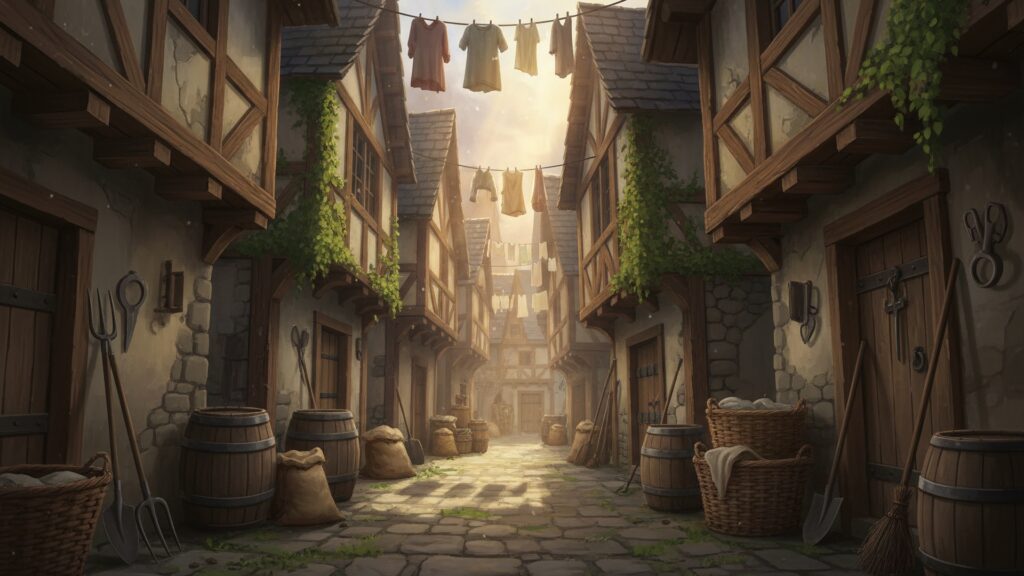 中世の裏路地