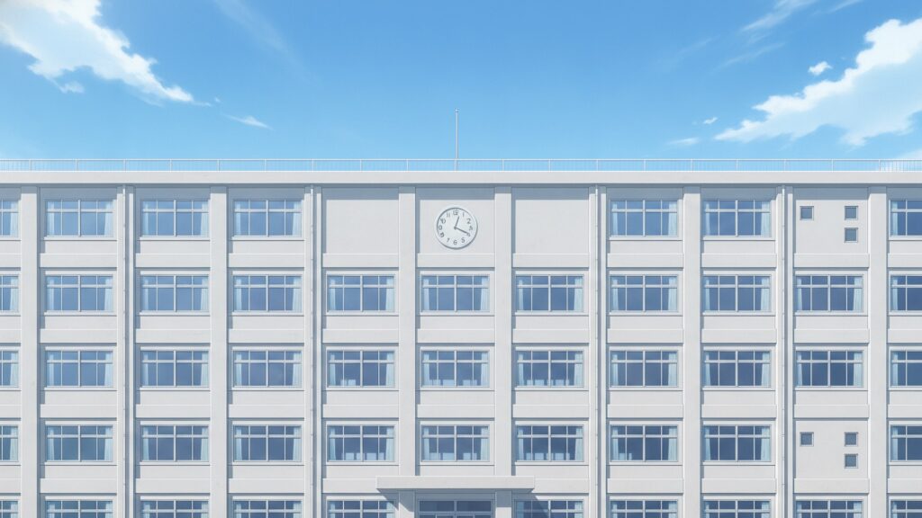 晴天の校舎_全景