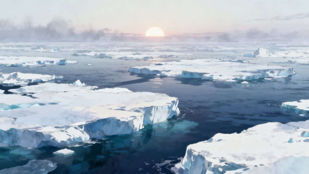 流氷の果て