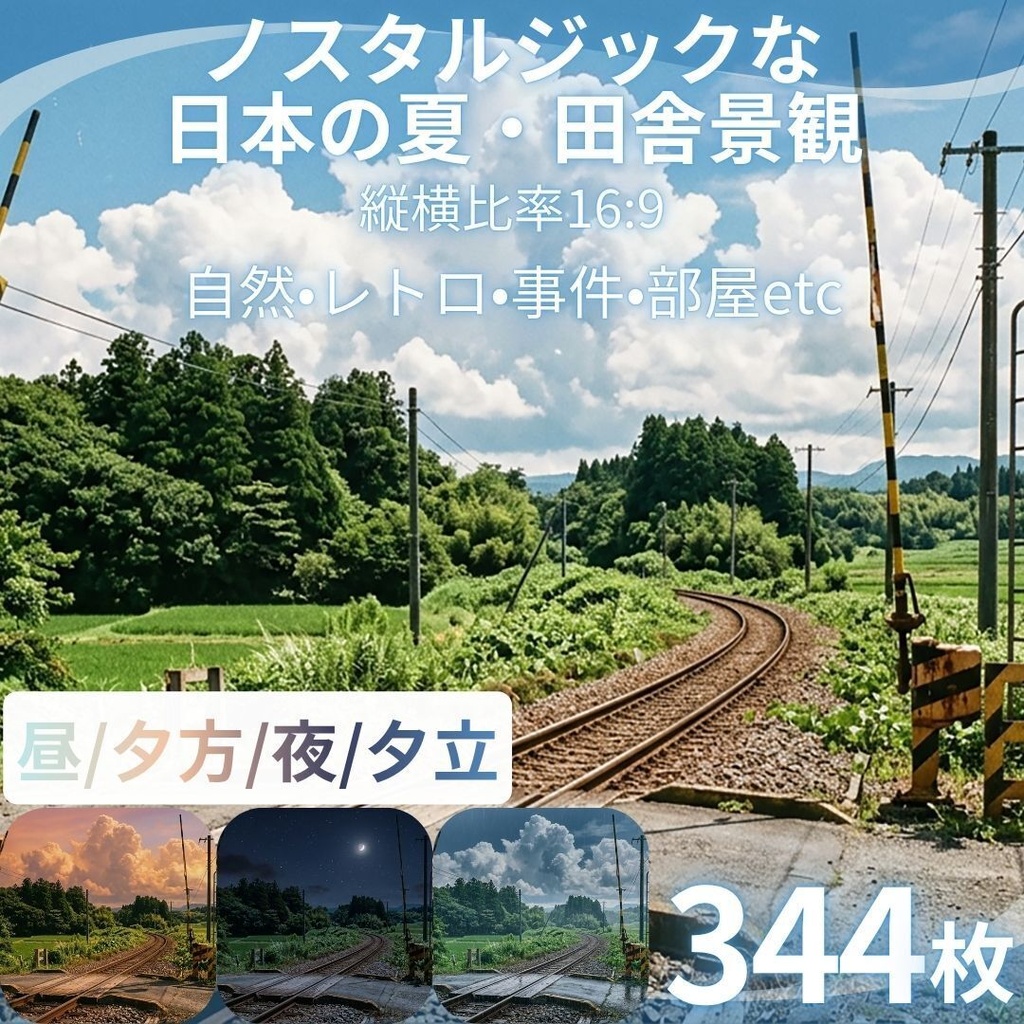 ローカル線とひまわり畑