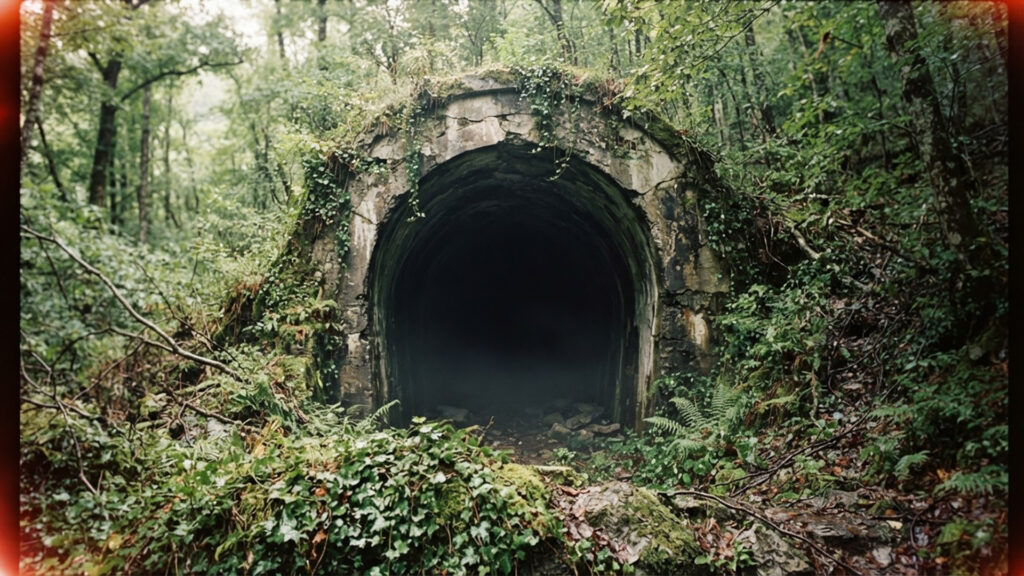 山奥の古いトンネル