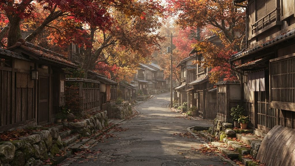 紅葉の果てに眠る街