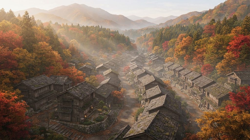 紅葉の果てに眠る街