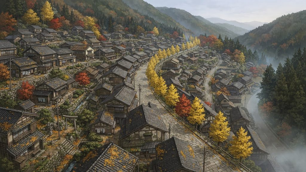 黄葉街道の怪異録｜秋色に沈む旧街道